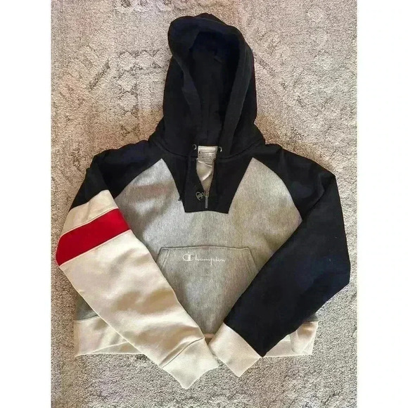 Champion Men's Multicolor Patchwork Sweat Set Size M Casual Outfit - Picture 6 of 7